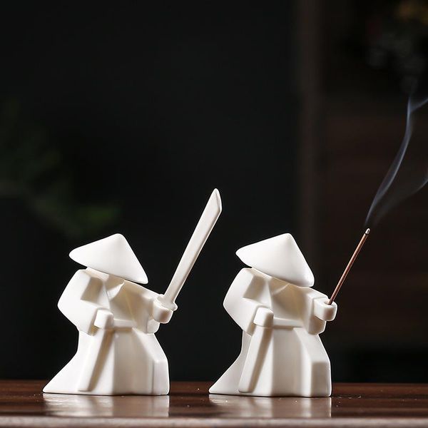 fragrance lamps ceramic samurai incense stick gamer holder burners ornament home decor 4.7" tall dfds889
fragrance lamps ceramic samurai incense stick gamer holder burners ornament home decor 4.7" tall dfds889