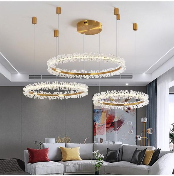 chandeliers modern led crystal chandelier lighting for living room gold ring combination home decoration lustre lamps
chandeliers modern led crystal chandelier lighting for living room gold ring combination home decoration lustre lamps