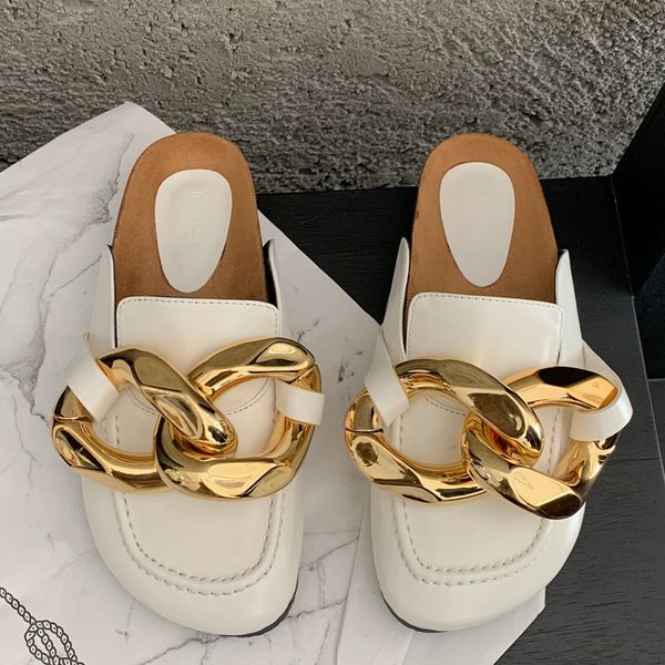 women slippers new brand design gold chain slip on mules shoes ladies round toe flats casual female slides flip flop woman shoes, Black
women slippers new brand design gold chain slip on mules shoes ladies round toe flats casual female slides flip flop woman shoes, Black