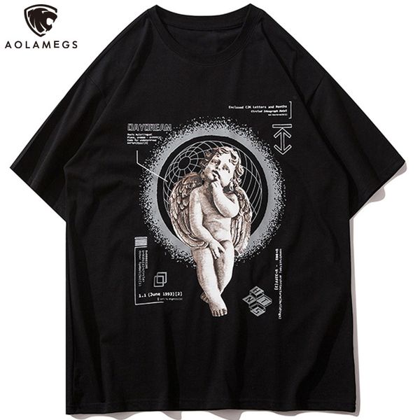 men's polos aolamegs t-shirt handsome male angel boy statue printed 3-color optional men's retro high street fashion couple street, White;black
men's polos aolamegs t-shirt handsome male angel boy statue printed 3-color optional men's retro high street fashion couple street, White;black