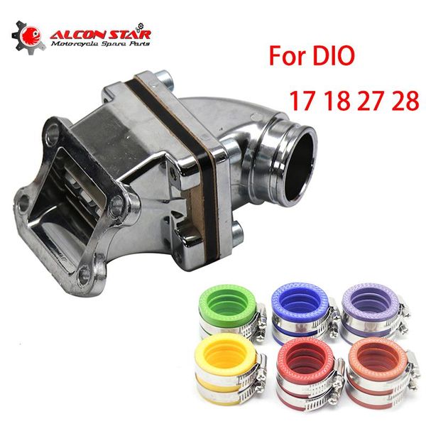 alconstar motorcycle carburetor connector inlet intake pipe color 35mm carburador interface for dio 17 18 27 28 50cc fuel system
alconstar motorcycle carburetor connector inlet intake pipe color 35mm carburador interface for dio 17 18 27 28 50cc fuel system