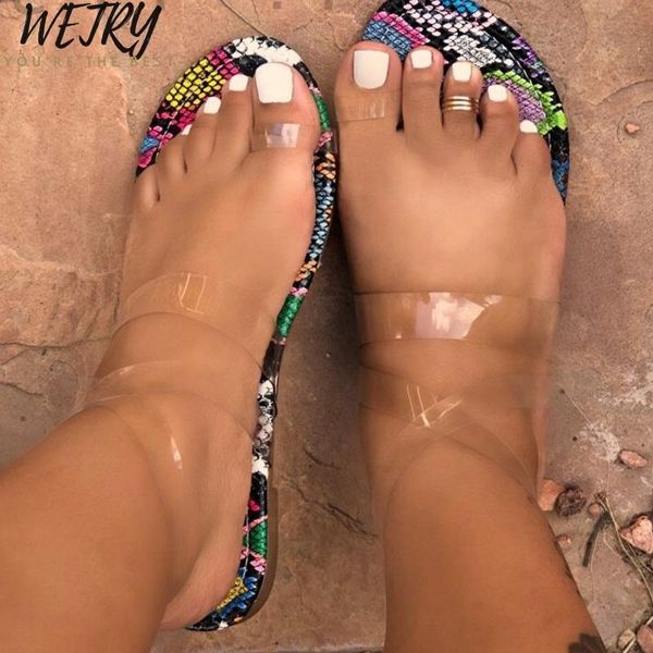 summer women's transparent sandals women clip toe ladies jelly snake slides woman beach shoes female comfortable slippers, Black
summer women's transparent sandals women clip toe ladies jelly snake slides woman beach shoes female comfortable slippers, Black