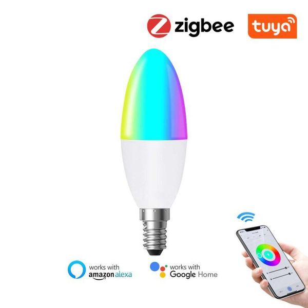 smart home control tuya zigbee 3.0 bulb e14 led candle light rgb+w+c dimmable work with smartthings echo plus alexa assistant
smart home control tuya zigbee 3.0 bulb e14 led candle light rgb+w+c dimmable work with smartthings echo plus alexa assistant
