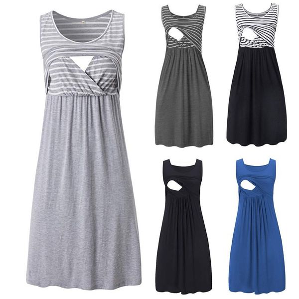 maternity dresses fashion solid stripe breast-feeding pregnant woman nursing dress sukienka ciazowa sesja pregna premaman, White
maternity dresses fashion solid stripe breast-feeding pregnant woman nursing dress sukienka ciazowa sesja pregna premaman, White