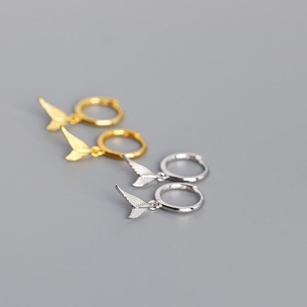 hoop & huggie real 925 sterling silver fish tail huggies earrings for fashion women hiphop fine jewelry minimalist accessories, Golden;silver
hoop & huggie real 925 sterling silver fish tail huggies earrings for fashion women hiphop fine jewelry minimalist accessories, Golden;silver