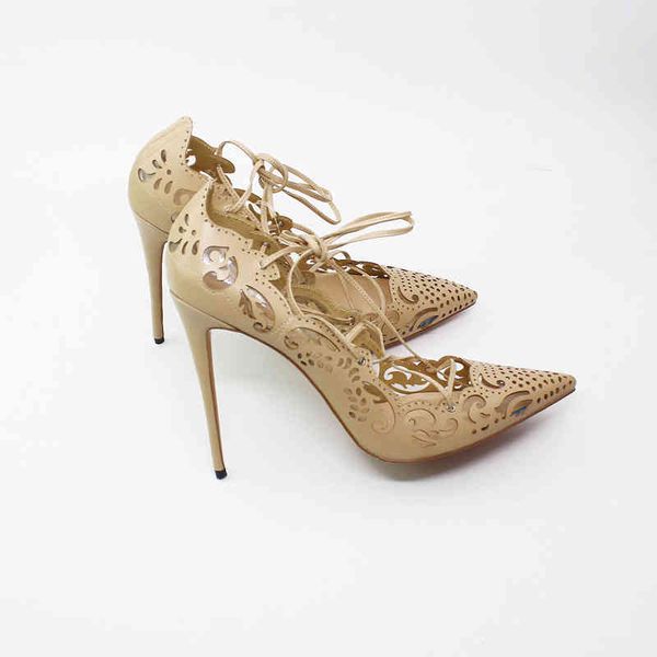 single shoes hollow pointed toe shallow mouth lace-up12cm thin high heel ladies dress red sole brand designer pumps, Black
single shoes hollow pointed toe shallow mouth lace-up12cm thin high heel ladies dress red sole brand designer pumps, Black