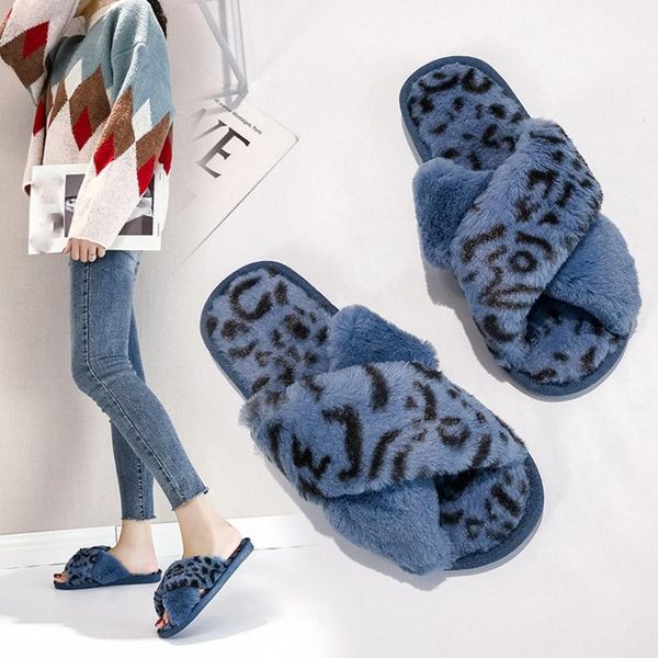 women furry slippers warm leopard plush soft indoors anti-slip floor bedroom shoes slip on female winter fur, Black
women furry slippers warm leopard plush soft indoors anti-slip floor bedroom shoes slip on female winter fur, Black