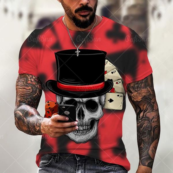 men's t-shirts poker skull pattern summer oversized t shirt men women 3d printed casual round neck short sleeve tees loose, White;black
men's t-shirts poker skull pattern summer oversized t shirt men women 3d printed casual round neck short sleeve tees loose, White;black