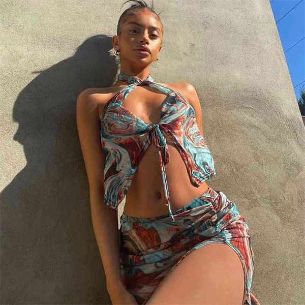 paisley printed runched women's summer suit bandage y2k halter crop and high-waist mini skirt tracksuit 2 pieces set outfits 210510, White
paisley printed runched women's summer suit bandage y2k halter crop and high-waist mini skirt tracksuit 2 pieces set outfits 210510, White