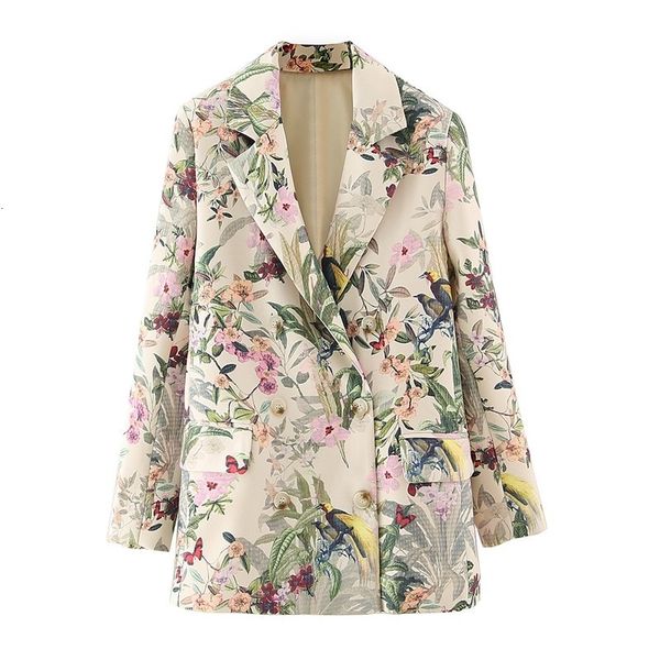 women's suits & blazers autumn fashion blazer women long sleeve flowers print double-breasted jacket loose temperament suit ladie, White;black
women's suits & blazers autumn fashion blazer women long sleeve flowers print double-breasted jacket loose temperament suit ladie, White;black