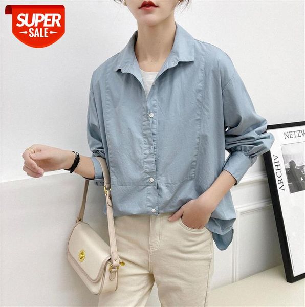 110060 women's shirt, mid-length, hong kong flavor, long-sleeved loose, thin student solid color shirt jacket #np5y, Black;gray
110060 women's shirt, mid-length, hong kong flavor, long-sleeved loose, thin student solid color shirt jacket #np5y, Black;gray