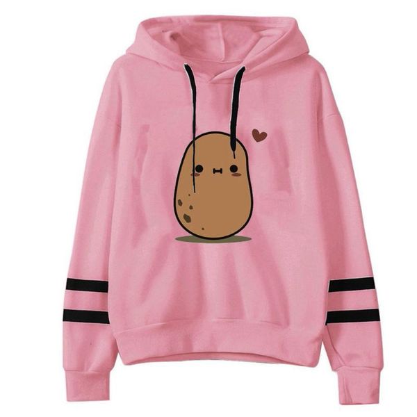 women's hoodies & sweatshirts fashion hoodie women casual cute potato print loose long sleeve striped moletomsudaderas con capucha, Black
women's hoodies & sweatshirts fashion hoodie women casual cute potato print loose long sleeve striped moletomsudaderas con capucha, Black