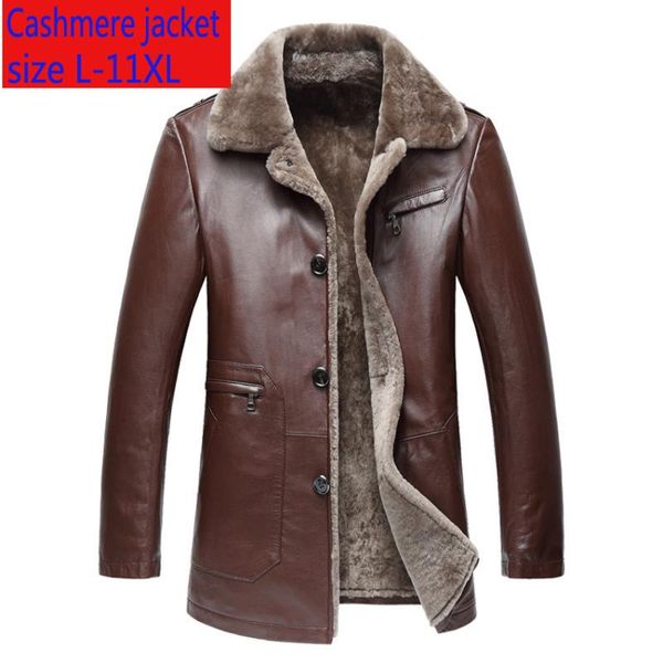 men's leather & faux men winter luxury fur genuine sheep coat loose casual wool liner turn-down collar super large plus size s-10xl 11x, Black
men's leather & faux men winter luxury fur genuine sheep coat loose casual wool liner turn-down collar super large plus size s-10xl 11x, Black