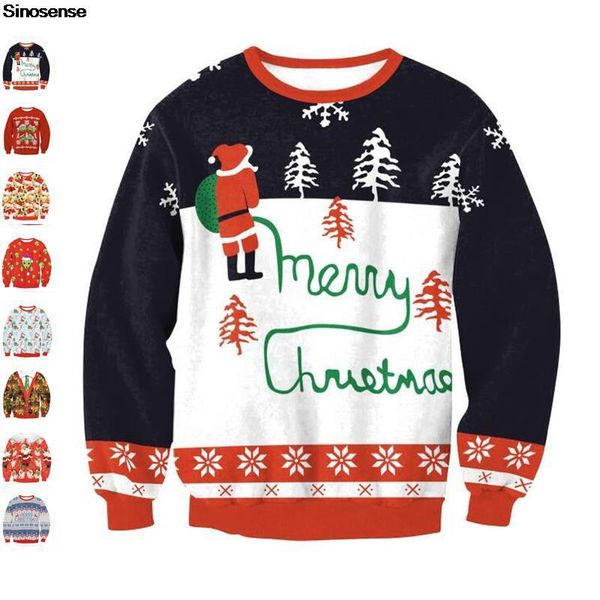 women's sweaters women men ugly christmas sweater novelty 3d graphic sweatshirts pullover autumn winter holiday party xmas jumpers, White;black
women's sweaters women men ugly christmas sweater novelty 3d graphic sweatshirts pullover autumn winter holiday party xmas jumpers, White;black