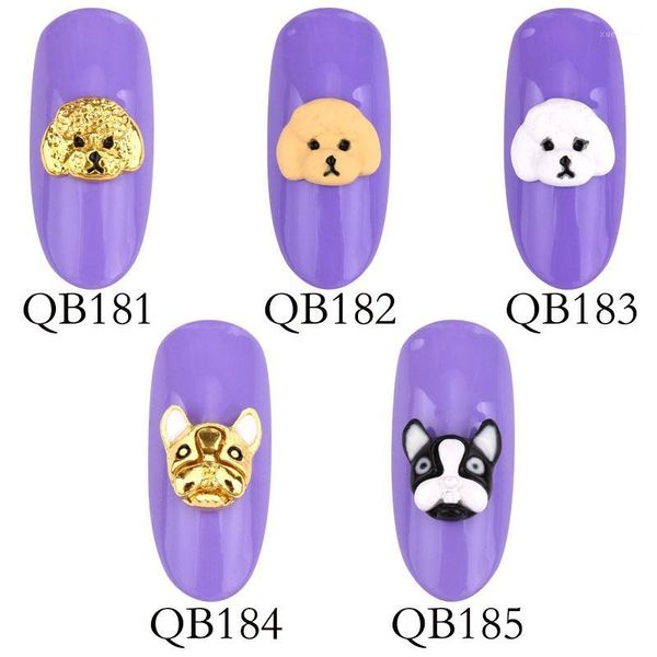 pieces 3d cute charm dog head design nail ornaments metal gold black white orange diy manicure supplies accessories qb181-1851, Silver;gold
pieces 3d cute charm dog head design nail ornaments metal gold black white orange diy manicure supplies accessories qb181-1851, Silver;gold