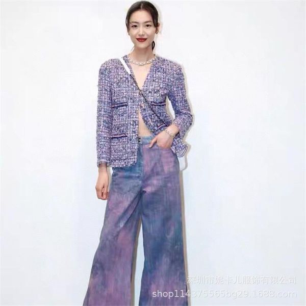 women's jackets star same paragraph light luxury fashion violet tweed weave plaid v-neck vintage elegant jacket women early fall exquis, Black;brown
women's jackets star same paragraph light luxury fashion violet tweed weave plaid v-neck vintage elegant jacket women early fall exquis, Black;brown