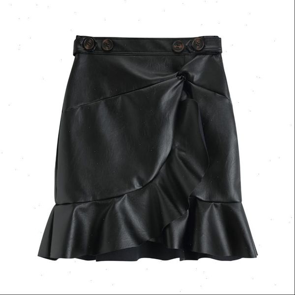 pu leather women skirts high street solid pencil mini empire zipper short skirt black ruffle s0236 drop
pu leather women skirts high street solid pencil mini empire zipper short skirt black ruffle s0236 drop