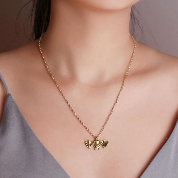 pendant necklaces gothic creative women bat necklace punk men's sweater chain accessories fashion halloween jewelry gifts, Silver
pendant necklaces gothic creative women bat necklace punk men's sweater chain accessories fashion halloween jewelry gifts, Silver