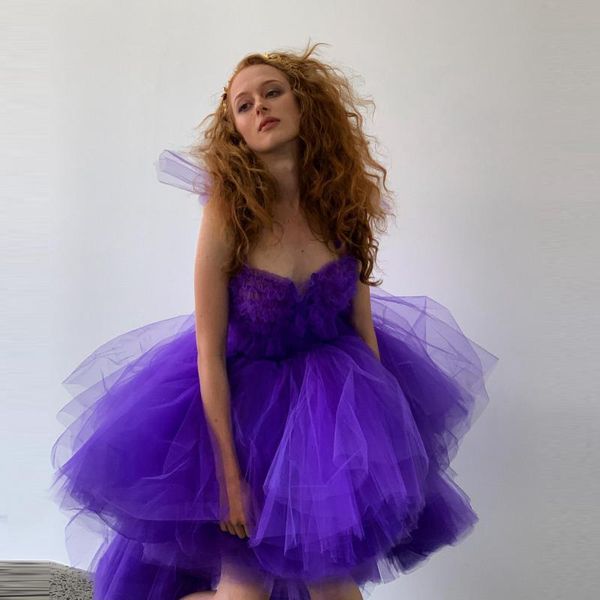 casual dresses fashion blue short tulle hi low strapless ruffles extra puffy women dressing gowns for party, Black;gray
casual dresses fashion blue short tulle hi low strapless ruffles extra puffy women dressing gowns for party, Black;gray
