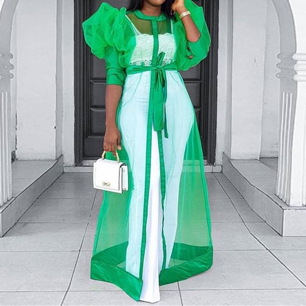 women's blouses & shirts green transparent long shirt women summer puff sleeve gown woman 2021 black see-though maxi tunic with bel, White
women's blouses & shirts green transparent long shirt women summer puff sleeve gown woman 2021 black see-though maxi tunic with bel, White