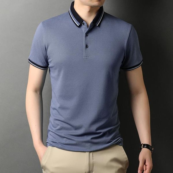 men's polos classic shirts men 2021 summer solid color short sleeve slim tee business ice silk casual male clothing, White;black
men's polos classic shirts men 2021 summer solid color short sleeve slim tee business ice silk casual male clothing, White;black