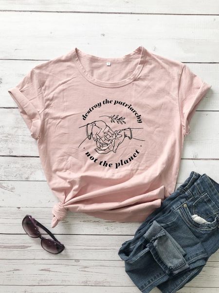 women's t-shirt destroy the patriarchy not planet funny 100% cotton grunge graphic fashion women casual quote tshirt tee, White
women's t-shirt destroy the patriarchy not planet funny 100% cotton grunge graphic fashion women casual quote tshirt tee, White