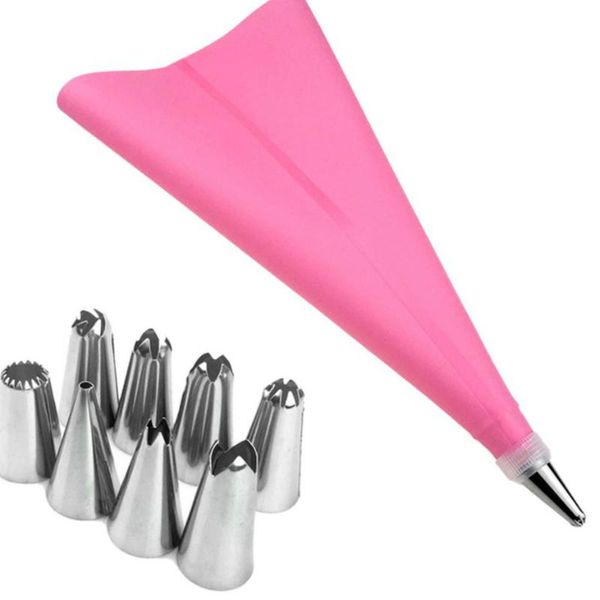 baking & pastry tools bag nozzle set cake decorating stainless steel tip icing piping cream flower diy supplies, pink, 10pcs
baking & pastry tools bag nozzle set cake decorating stainless steel tip icing piping cream flower diy supplies, pink, 10pcs