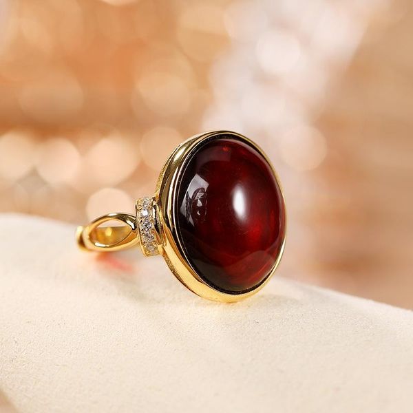 real 925 sterling silver big blood amber gemstone ring with natural stones gold plated for women fine jewelry 2021 wholesale cluster rings, Golden;silver
real 925 sterling silver big blood amber gemstone ring with natural stones gold plated for women fine jewelry 2021 wholesale cluster rings, Golden;silver