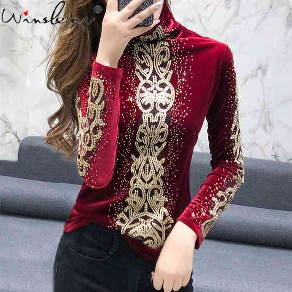 t shirt women tshirt autumn winter vintage turtleneck thick warm velvet solid color long sleeve t-shirt diamonded t07207b 210421, White
t shirt women tshirt autumn winter vintage turtleneck thick warm velvet solid color long sleeve t-shirt diamonded t07207b 210421, White
