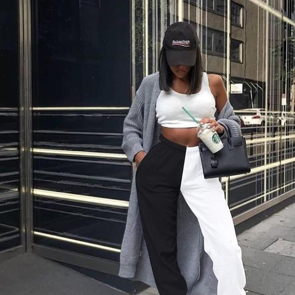 casual women pant sporty sweatpants autumn fashion patchwork trousers workout high waist color blocking long pants slim, Black;white
casual women pant sporty sweatpants autumn fashion patchwork trousers workout high waist color blocking long pants slim, Black;white