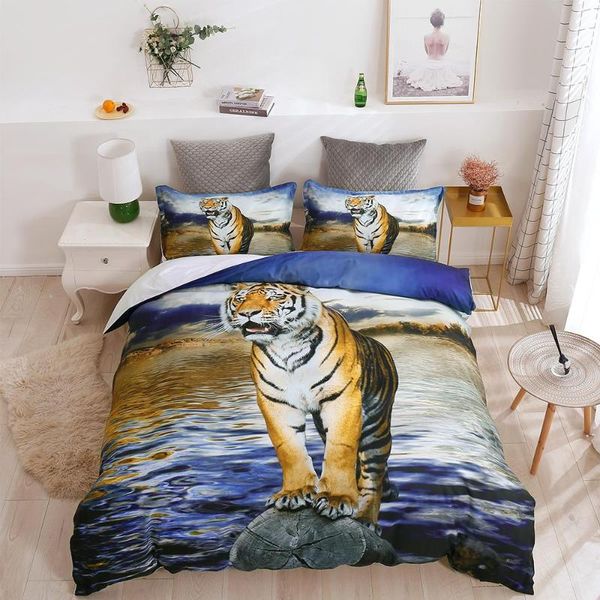 bedding set tiger 3d printing king size duvet cover with pillow cases winter wild animal bedclothes comforter bed linen sets
bedding set tiger 3d printing king size duvet cover with pillow cases winter wild animal bedclothes comforter bed linen sets