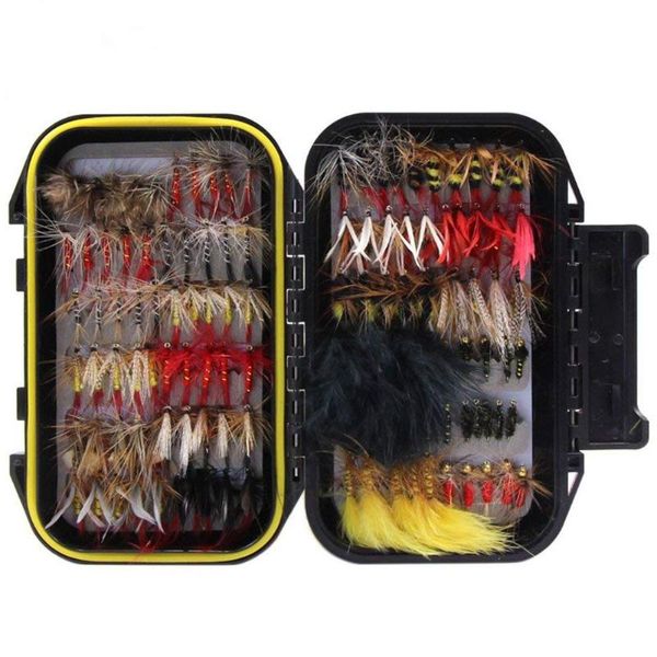 fishing accessories 120pcs dry flies wet assortment kit with waterproof box for trout
fishing accessories 120pcs dry flies wet assortment kit with waterproof box for trout