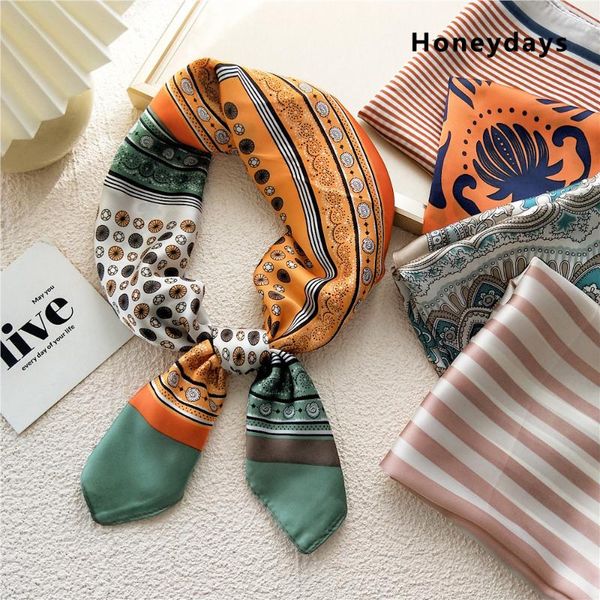 scarves twill silk scarf multicolor stripe square design print kerchief woman neck head wrap handkerchief, Blue;gray
scarves twill silk scarf multicolor stripe square design print kerchief woman neck head wrap handkerchief, Blue;gray