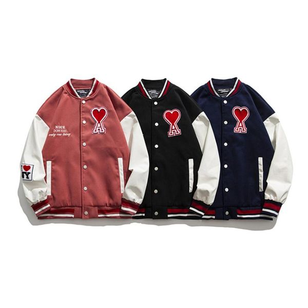 men's jackets vintage fashion hip hop patchwork embroidery cotton bomber men harajuku baseball jacket coat man streetwear, Black;brown
men's jackets vintage fashion hip hop patchwork embroidery cotton bomber men harajuku baseball jacket coat man streetwear, Black;brown