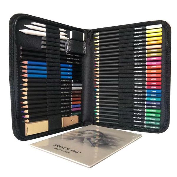 gift sets 55 pcs sketch colored pencil stationery set professional drawing tool graphite rod charcoal art supplies
gift sets 55 pcs sketch colored pencil stationery set professional drawing tool graphite rod charcoal art supplies