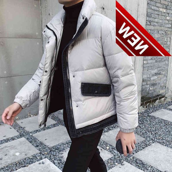 fashion grey duck down jacket men 2021 winter warm thicken parka casual cowboy stitching pocket coat waterproof snowjacket, Black
fashion grey duck down jacket men 2021 winter warm thicken parka casual cowboy stitching pocket coat waterproof snowjacket, Black