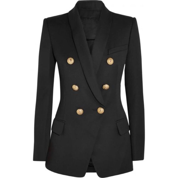women's suits & blazers fashion designer long sleeve double breasted metal lion buttons outer wear wgvq, White;black
women's suits & blazers fashion designer long sleeve double breasted metal lion buttons outer wear wgvq, White;black