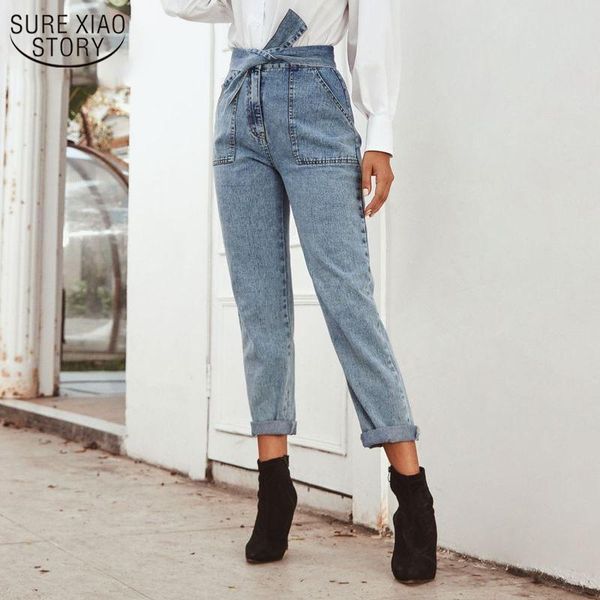women's jeans 2021 autumn straight denim trousers blue high waist woman casual women vintage loose office lady clothes 10520
women's jeans 2021 autumn straight denim trousers blue high waist woman casual women vintage loose office lady clothes 10520