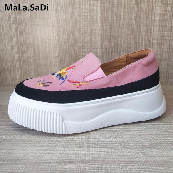 fashion women increased internal pumps genuine leather leisure platform round toe ladies loafers casual shoes dress, Black
fashion women increased internal pumps genuine leather leisure platform round toe ladies loafers casual shoes dress, Black