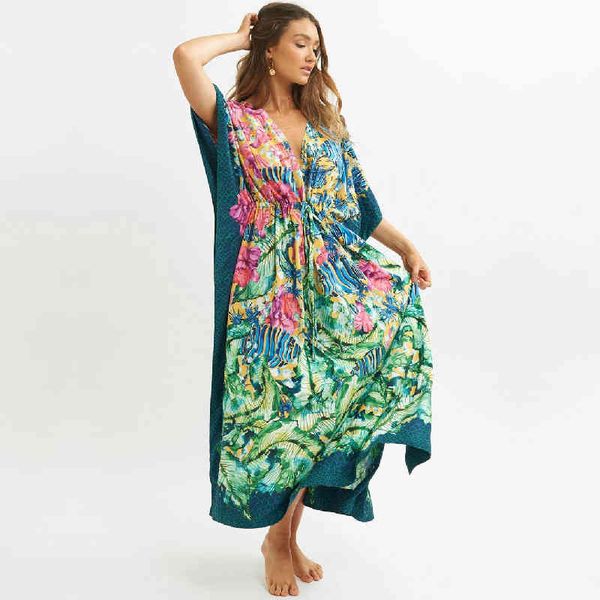 green bohemian printed bats sleeve high waist summer beach dress cotton tunic women beachwear kaftan maxi dresses n1087 210416, White;black
green bohemian printed bats sleeve high waist summer beach dress cotton tunic women beachwear kaftan maxi dresses n1087 210416, White;black