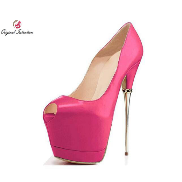original intention women pumps fashion peep toe half metal stiletto heels black pink red shoes woman plus us size 4-15 dress
original intention women pumps fashion peep toe half metal stiletto heels black pink red shoes woman plus us size 4-15 dress