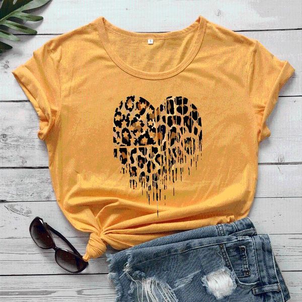 women's t-shirt 100% cotton women t shirt leopard heart print short sleeve o neck loose tshirt ladies female tee, White
women's t-shirt 100% cotton women t shirt leopard heart print short sleeve o neck loose tshirt ladies female tee, White