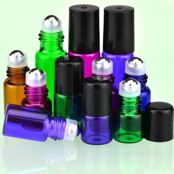 storage bottles & jars 1ml,2ml,5ml glass roll on empty essential oil bottle black lids mini small sample vials metal roller ball
storage bottles & jars 1ml,2ml,5ml glass roll on empty essential oil bottle black lids mini small sample vials metal roller ball