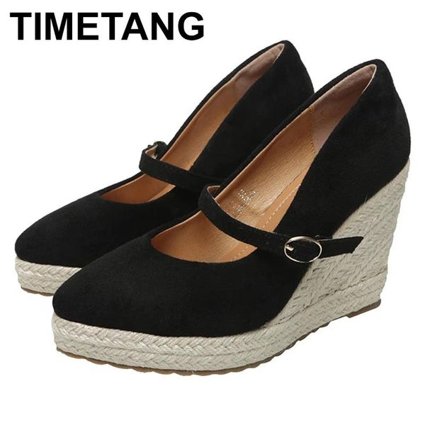 dress shoes timetang wedge espadrilles heel women 2021 spring style shallow mouth fashion pointed thick -soled straw sho, Black
dress shoes timetang wedge espadrilles heel women 2021 spring style shallow mouth fashion pointed thick -soled straw sho, Black