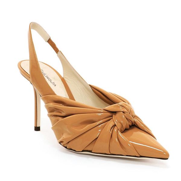 dress shoes stunning2021 women's patent fashion leather pointed knot high dew documentary large size, Black
dress shoes stunning2021 women's patent fashion leather pointed knot high dew documentary large size, Black