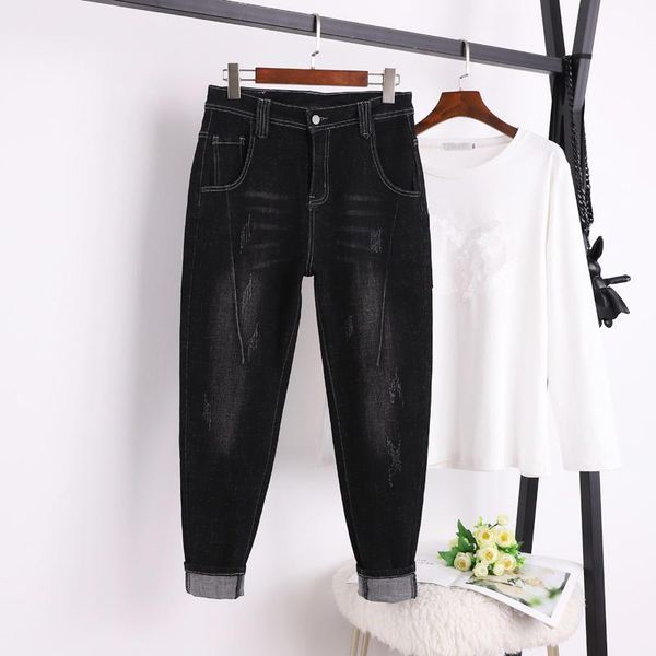 women's jeans vintage women with high waist denim harem pants black boyfriend female streetwear mom trousers 5xl q2813, Blue
women's jeans vintage women with high waist denim harem pants black boyfriend female streetwear mom trousers 5xl q2813, Blue