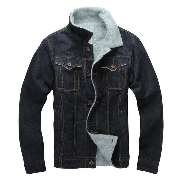 men's jackets classdim winter warm denim men wool liner thicker d coats outerwear, Black;brown
men's jackets classdim winter warm denim men wool liner thicker d coats outerwear, Black;brown