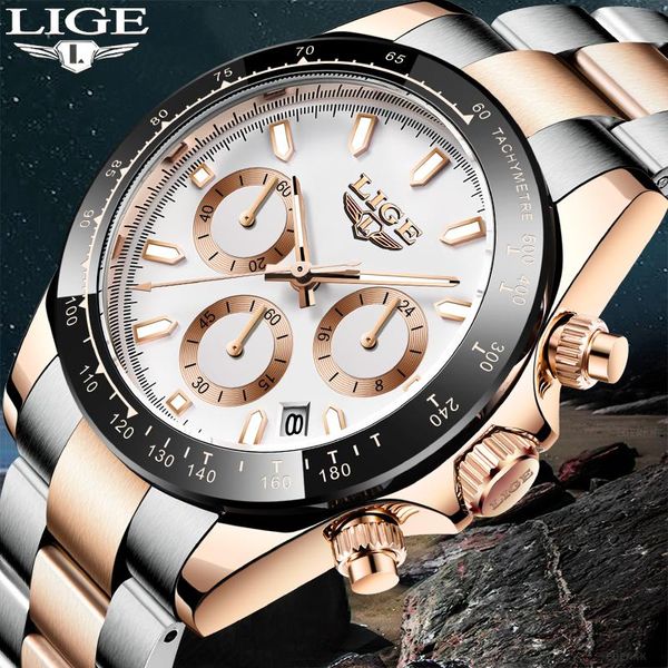 wristwatches lige business men watch fashion military sport chronograph wrist watches for waterproof quartz date montre homme, Slivery;brown
wristwatches lige business men watch fashion military sport chronograph wrist watches for waterproof quartz date montre homme, Slivery;brown