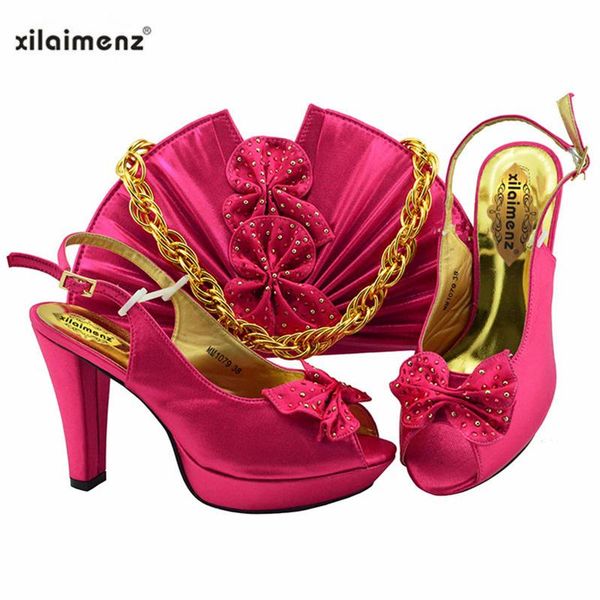 dress shoes italian with matching bags set african women's party and bag sets fuchsia color women high sandals handbag, Black
dress shoes italian with matching bags set african women's party and bag sets fuchsia color women high sandals handbag, Black