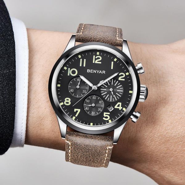 wristwatches limited men's watch complete calendar quartz chronograph casual man wristwatch waterproof a537, Slivery;brown
wristwatches limited men's watch complete calendar quartz chronograph casual man wristwatch waterproof a537, Slivery;brown